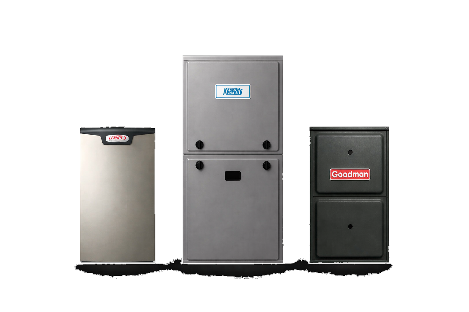 KeepRite, Lennox, and Goodman furnaces